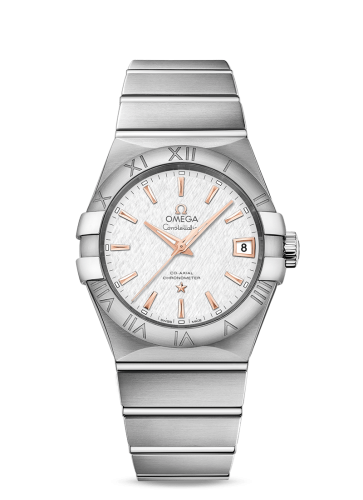 Omega Constellation Co-Axial 38 Stainless Steel / Silver Slik